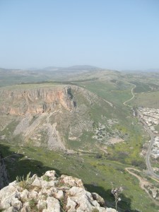 The Valley Road from Nazareth, past Mount Arbel, to Magdala, to the Sea of Galilee.