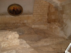 Ruins in Nazareth believed to be the Holy Family's home.