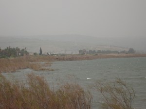 The Sea of Galilee.